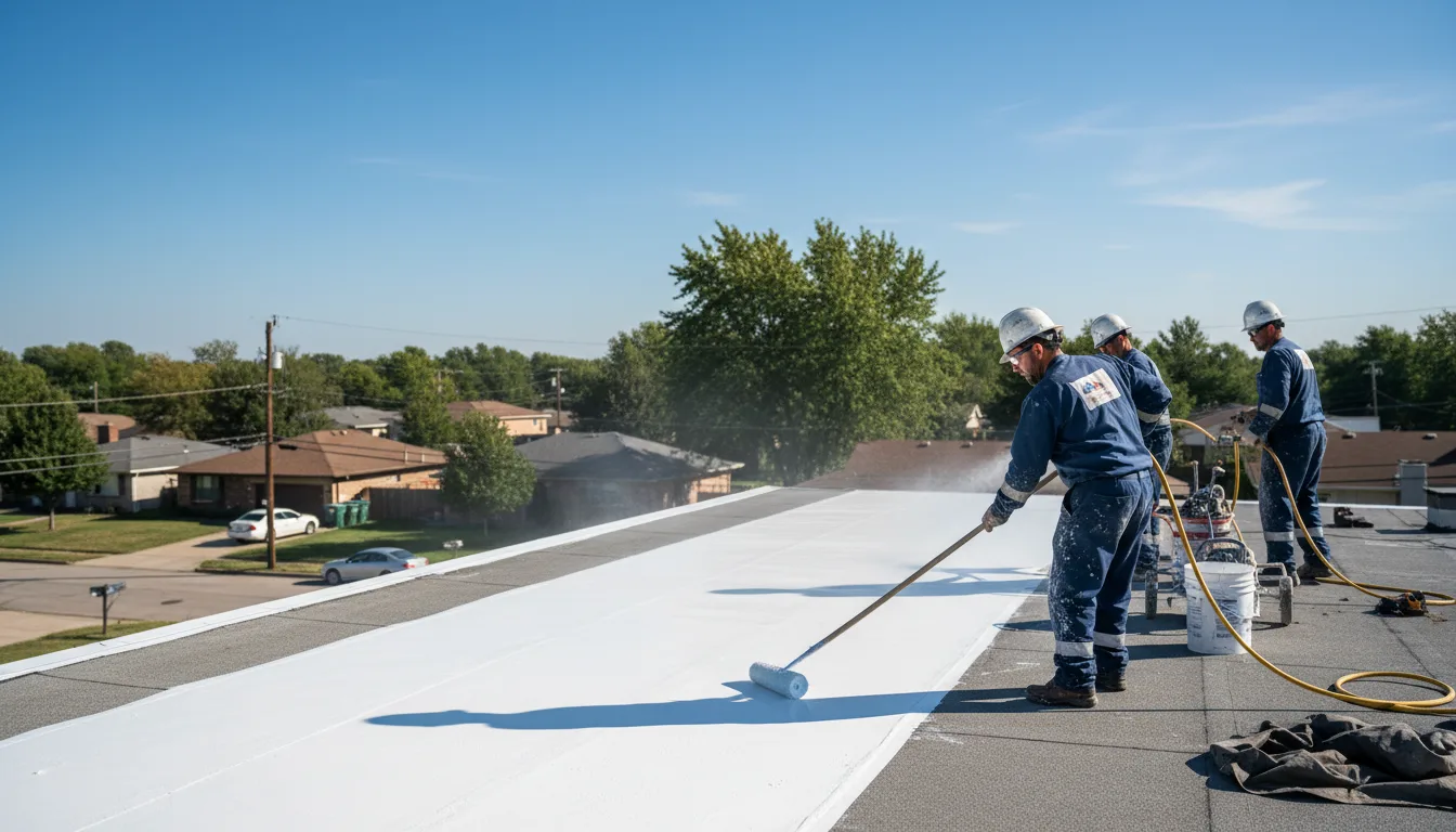 Commercial roof coating in Whitefield, OK near me